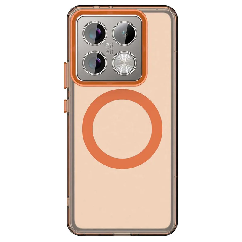 Luxury Transparent Magnetic Wireless Charging Shockproof Back Cover