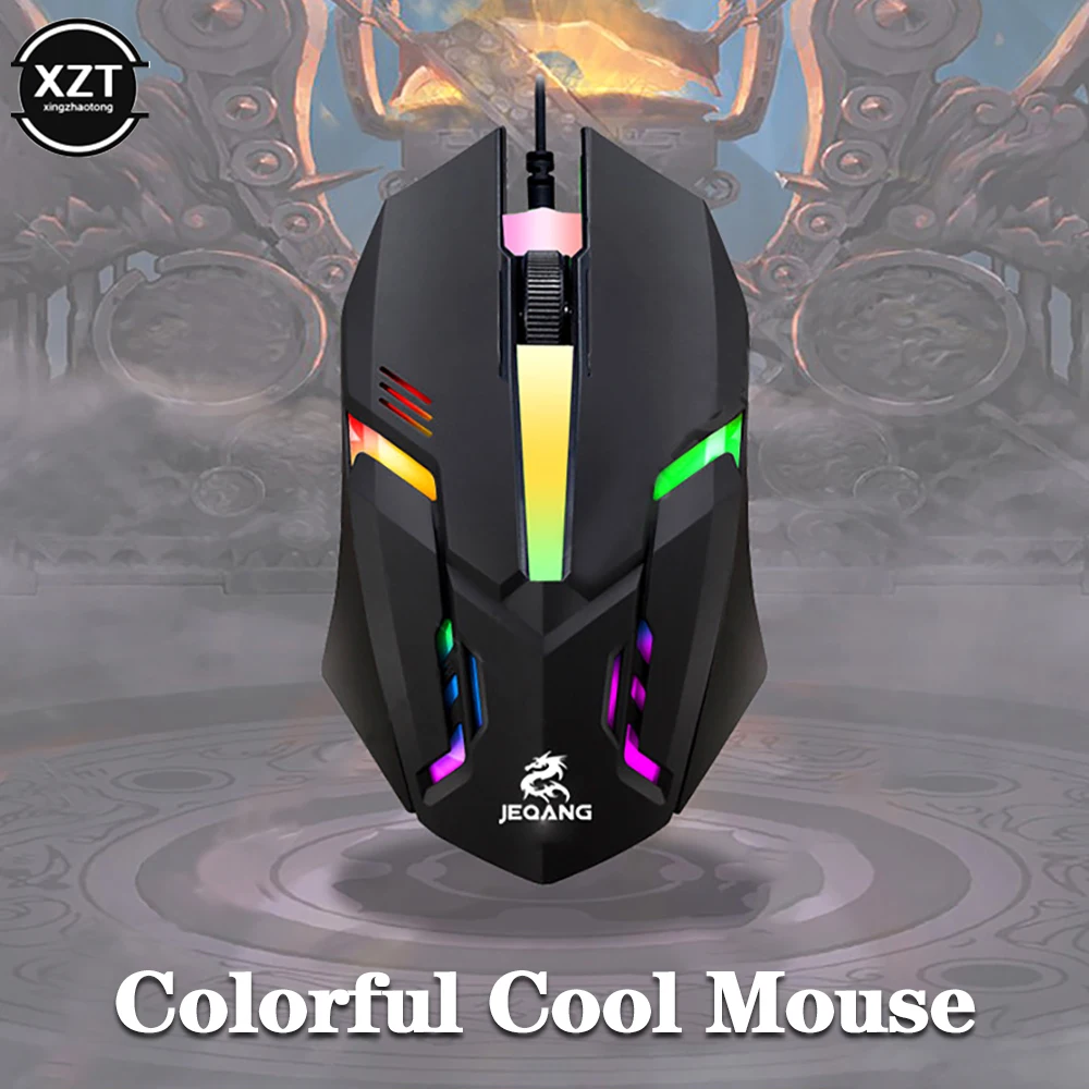 USB Wired Mini Gaming Maus 1000 DPI Optische 3 Taste RGB USB Verdrahtete Maus Mäuse Für PC Desktop-Laptop-Computer gamer