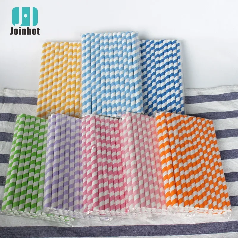 100 Pcs Extra Wide Paper Smoothie Boba Straws 10 Mm Wide Biodegradable Straws for Bubble Tea Party Suppliers