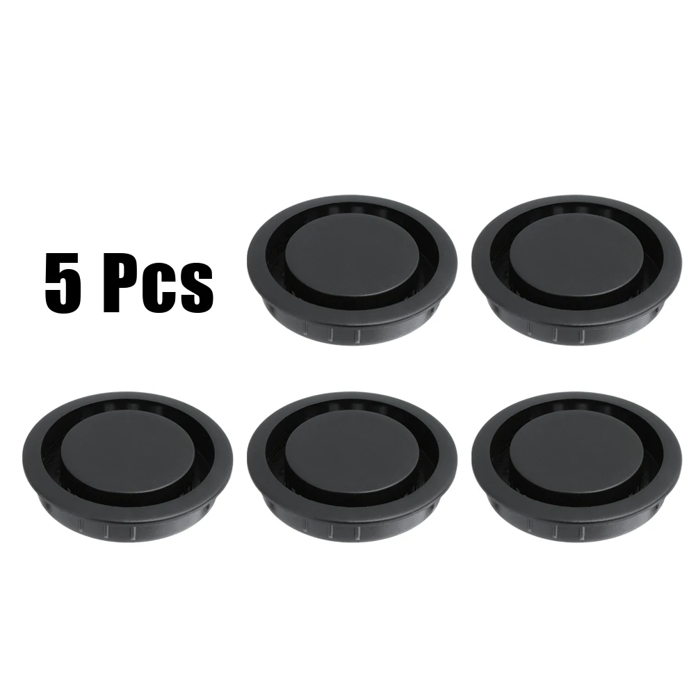 Air Vent Grille 5PCS/Lot Stainless Steel Air Vent Grille Cover Black White Wardrobe Cabinet Mesh Hole Ventilation 50mm