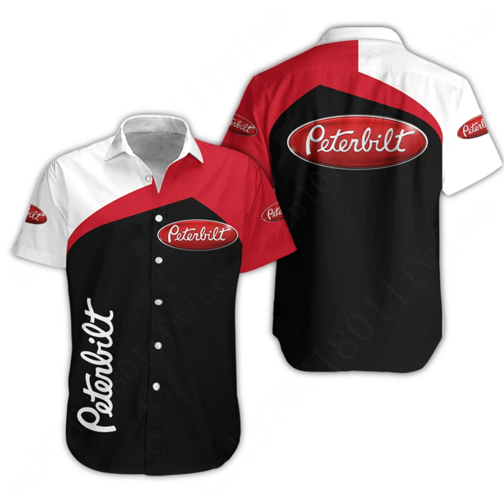 Peterbilt Shirts For Men Women Unisex Clothing Anime Oversized T-shirt Harajuku Luxury Button Cardigan Casual Shirts And Blouses massey ferguson clothing harajuku button cardigan unisex oversized t shirt casual shirts and blouses anime shirts for men women