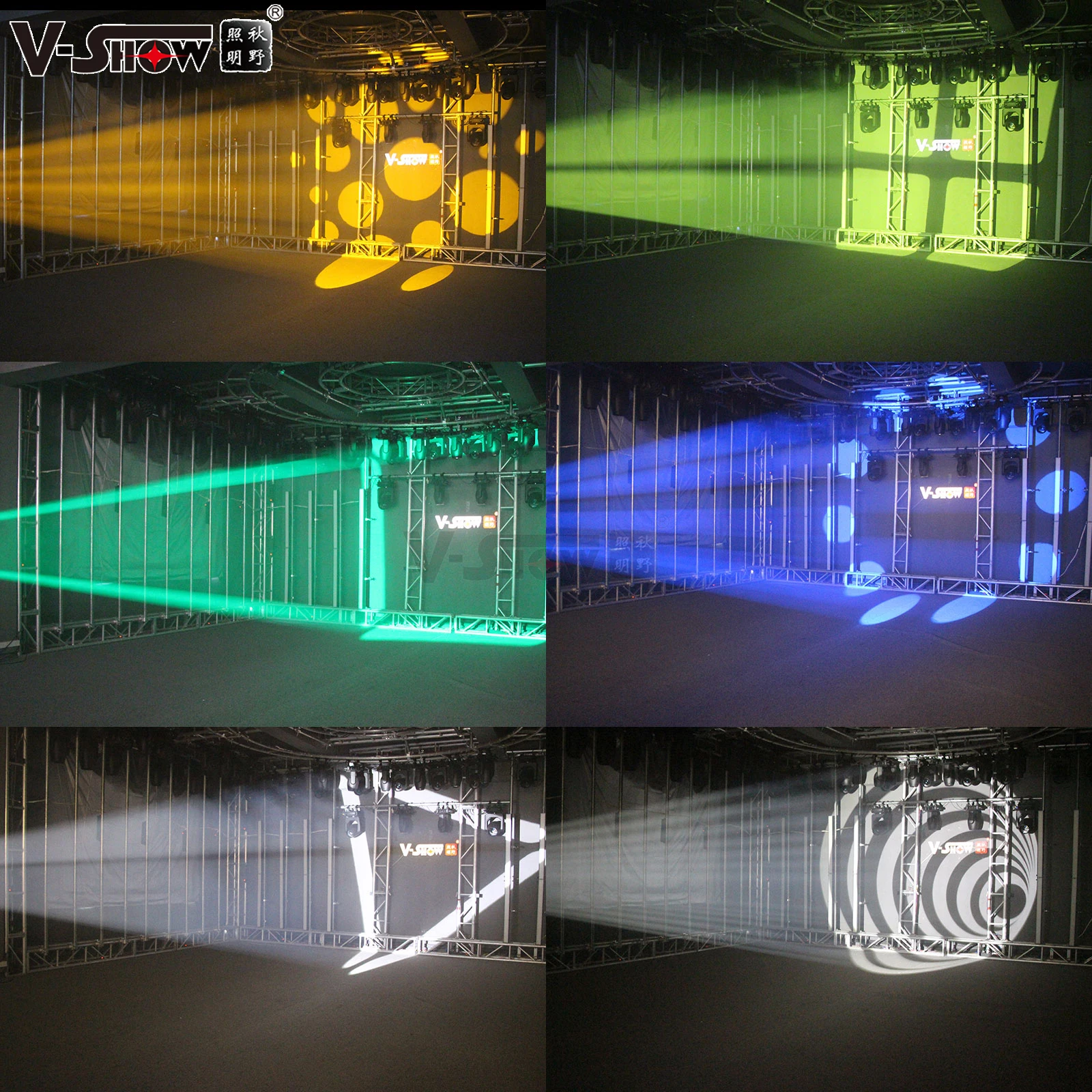 V-show 하이브리드 오스람 LED 200w 이동 헤드 라이트, 접이식 클램프, 빔 스팟 워시 BSW, 줌 LED Dmx Dj 디스코 라이트, 3 인 1, S716