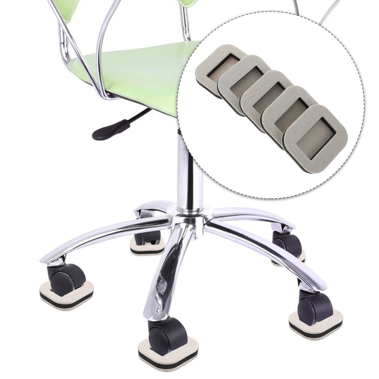 

Pulley Holder Chair Wheel Stopper Furniture Stoppers Bed Pads Felt Floor Protectors for Coasters Hardwood Floors