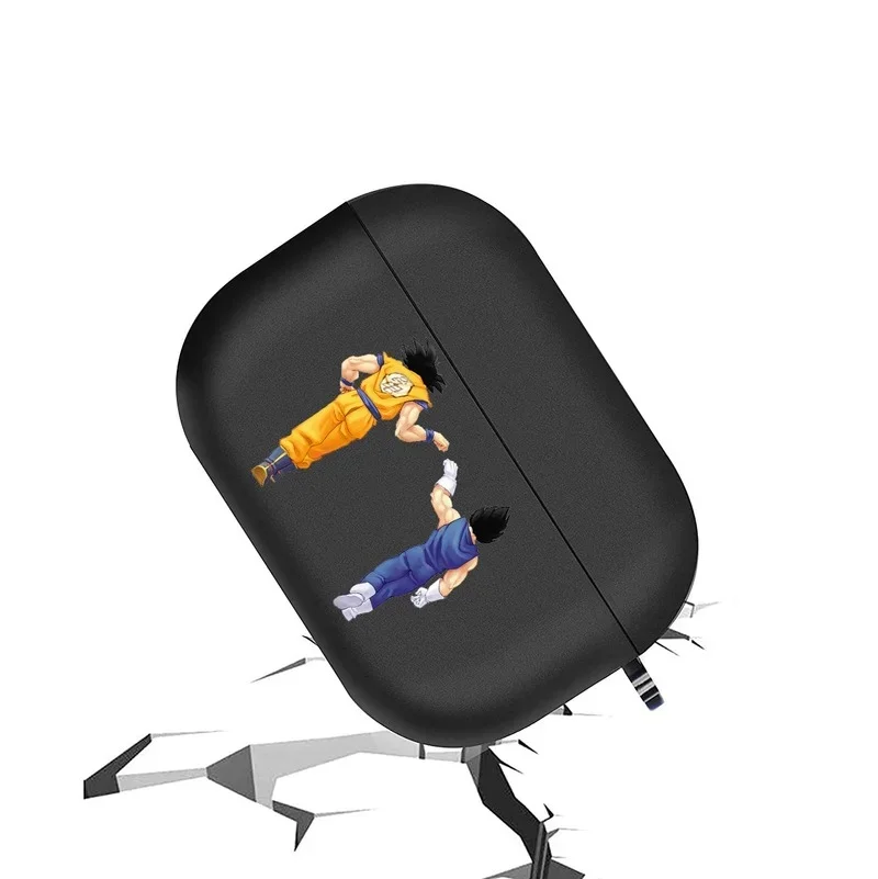 Dragon Ball Son Goku Silicone Protective Case for AirPods 1 2 3 Pro Cute Anime Color Painting Wireless Bluetooth Earphone Cover airpods case