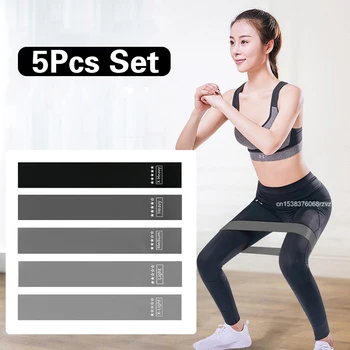 Fasce di resistenza per allenamento fitness Fasce di resistenza per yoga a casa Sport Stretching Elastico Pilates Attrezzatura da palestra Colore grigio 1