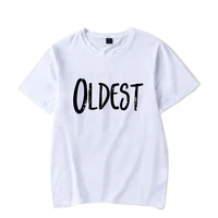 Siblings Matching T-Shirts Newborn Cotton Bodysuits Oldest Youngest Letters Shirt Summer Short Sleeve T-shirts Baby Jumpsuit 2