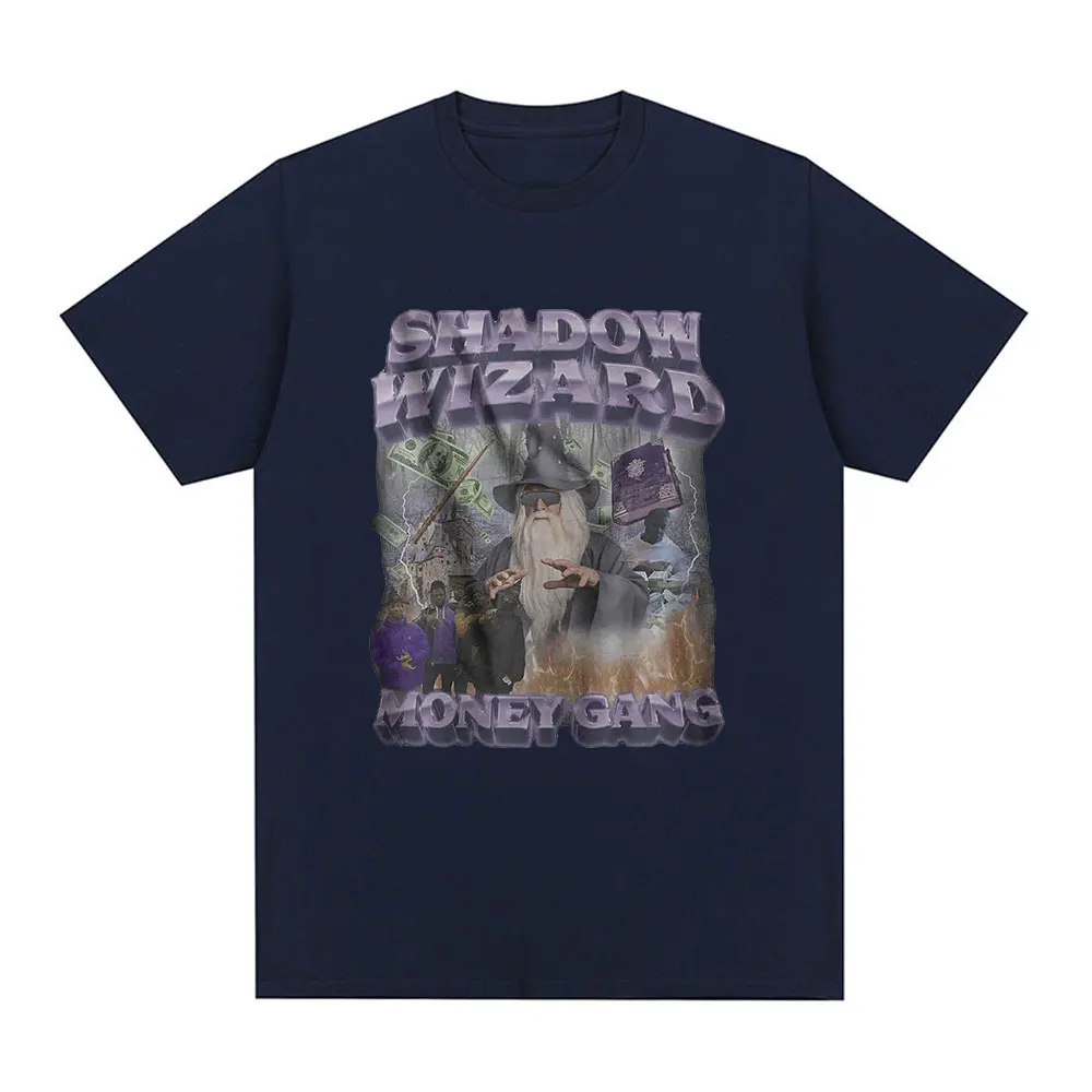 Shadow Wizard Money Gang Meme Camiseta gráfica masculina moda