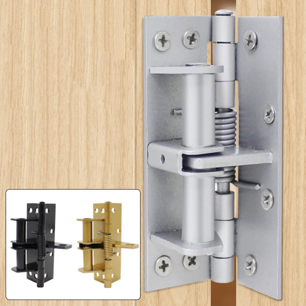 

Automatic Door Closing Spring Hinge Buffer Invisible Hinge With 90° Positioning For Wooden Door Cabinet Furniture Hardware