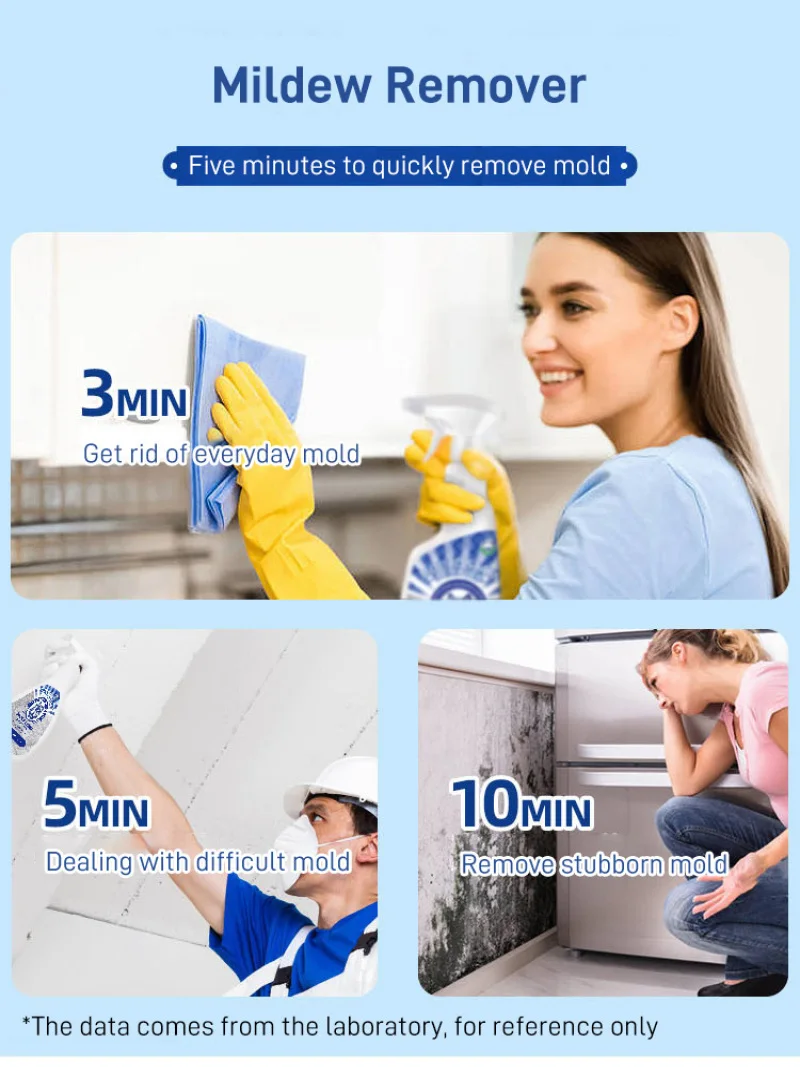 Mildew remover wall remove mold mildew anti-mold agent dual-action all-in-one tile mold cleaner