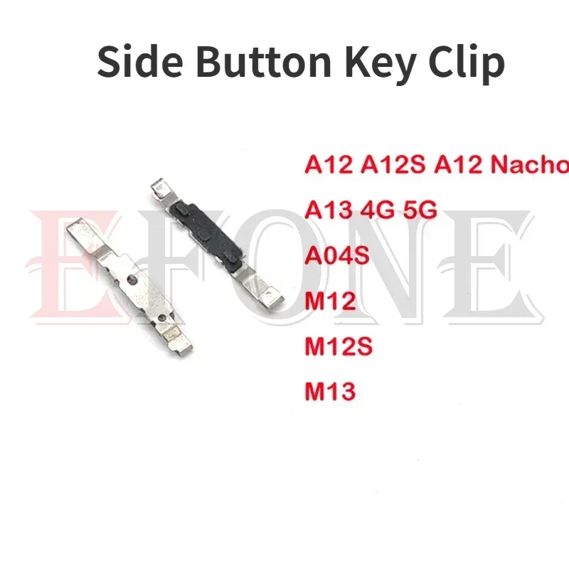 2PCS For Samsung A15 A25 A12 A12s A12 A13 M12 M12S M13 Power Button Side Key Bracket With Iron Hook Support Fixed On Key Clip