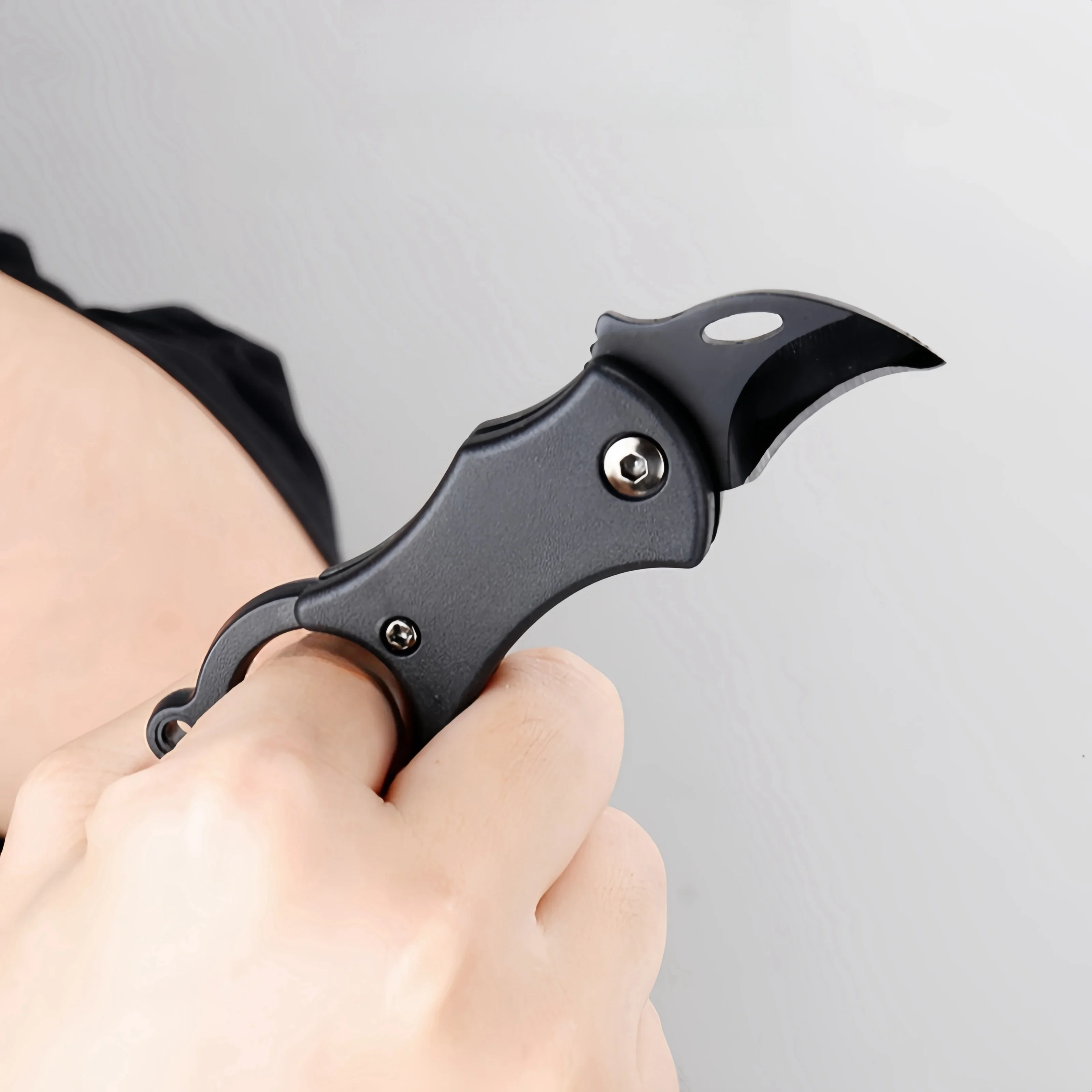 Folding Knife Portable Small Folding Knife Pocket Knife Stainless Steel Claw Camping Peeling Fruit Cutting Rope Self-defense EDC Tool