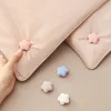 Flower Quilt Holder One Key to Unlock Bed Sheet Duvet Cover Fastener Clips Anti-slip Blanket Buckles Comforter Fixer Pins 3