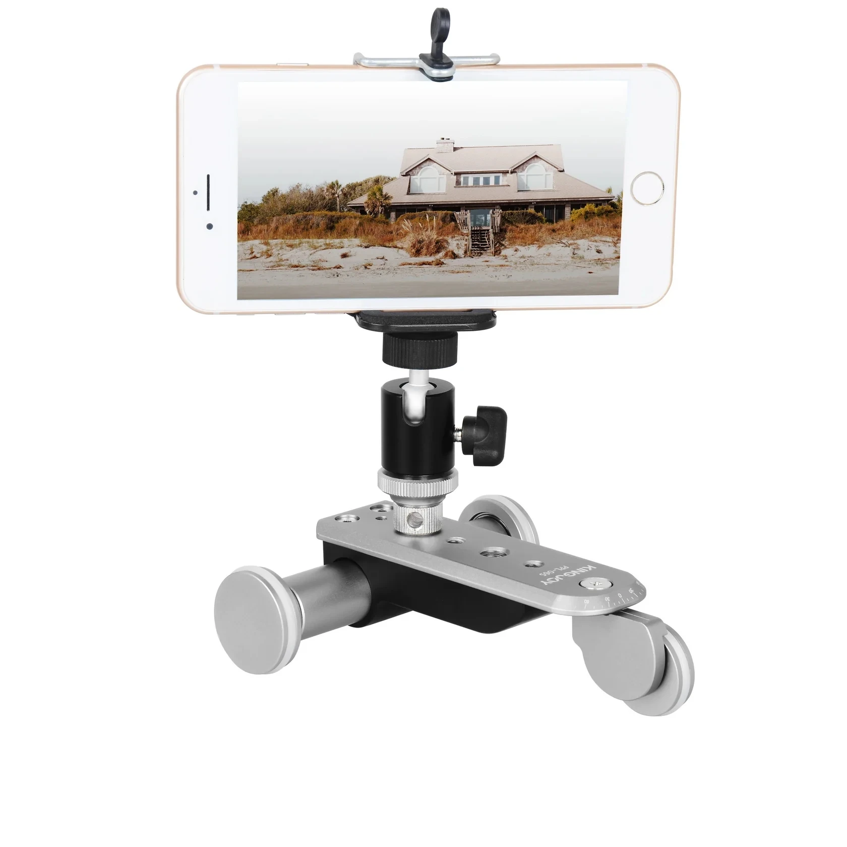 Kingjoy PPL-06S motorized rail rolling track slider dolly car table for macro/low angle video and time-lapse shooting