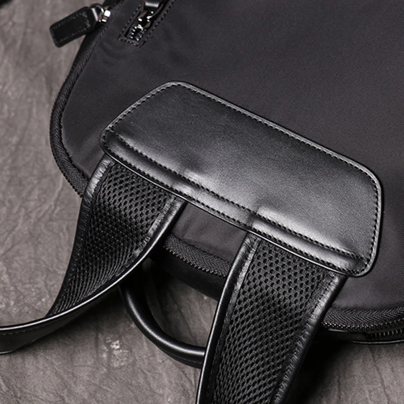 New Natural Cowhide Genuine Leather Men and Women Backpacks Fashion Casual Laptop Bags Travel Camping Teenager Backpacks