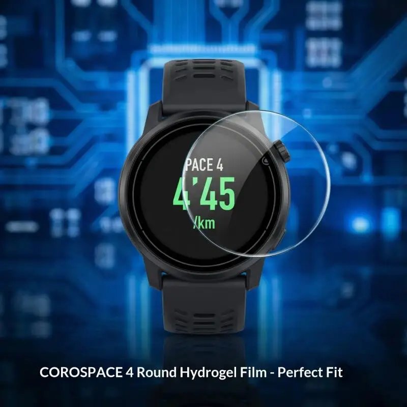 5er-Pack Displayschutzfolie für Coros Pace 4 SmartWatch, weiches TPU, reparierbare Hydrogelfolie, kratzfest, für Coros Pace 3, einfache Installation – Detail 4
