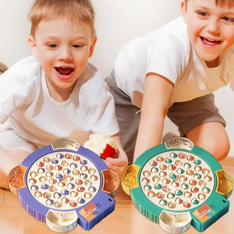 

Fishing Game Toy Magnetic Play Water Baby Toys Kids Fishing Toy Set Magnetic Fishing Game With Rotating Board And Music Switch