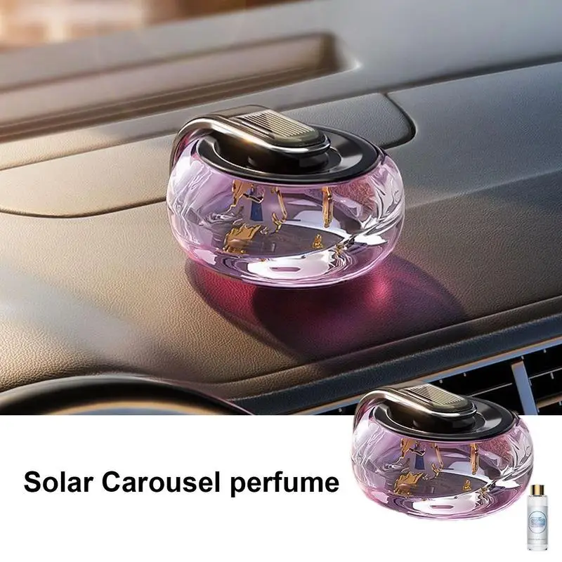 

Car Air Freshener Solar Energy Anti-Slip Rotating Car Aromatherapy Car Perfume Air Freshener Multipurpose Car Dashboard Air