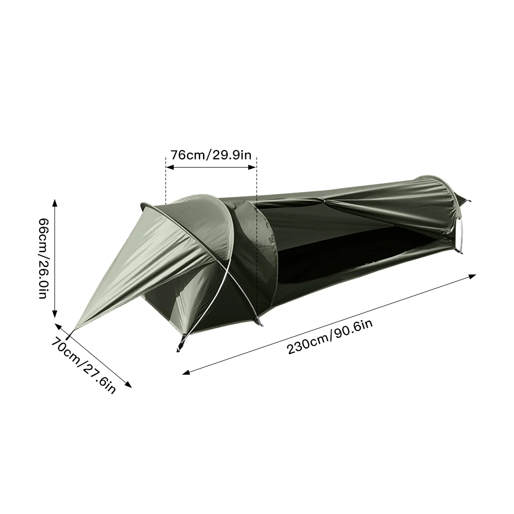 Outdoor Camping Tent Portable Ultralight Single Person Tent 210D Oxford Waterproof Mesh Window Tents for Backpacking Hiking
