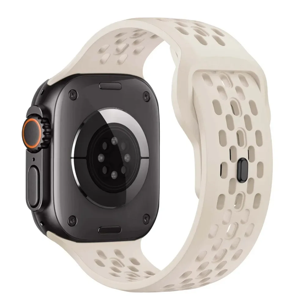ตัวเลือกสินค้า สายซิลิโคน Apple Watch ยืดหยุ่น ระบายอากาศดี สำหรับทุกรุ่น