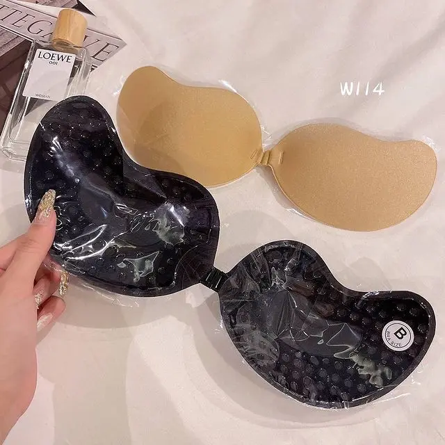 1/2pcs Invisible Sexy Mango Strapless Underwear Bra Women Silicone Chest Sticker Seamless Push Up Bralette Lingerie Nipple Cover