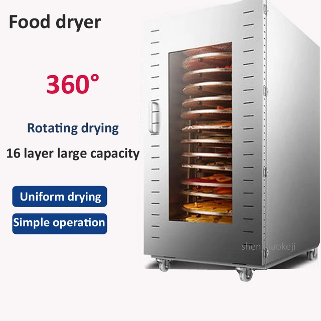 Food Dehydrator Commercial Machine  Commercial Fruit Dryer Machine - 16  Layers Fruit - Aliexpress