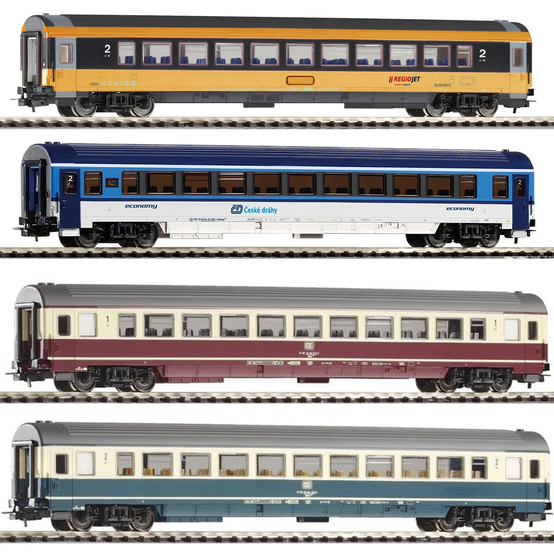 

PIKO Train Model HO 1:87 Car Compartment Toy 57611/57612/57616/57649 Special Offer Four Styles Available