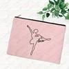 Born To Dance Pattern Makeup Bag Best Gift for Ballet Lovers High Quality Cosmetic Case Elegant Dance Toiletry Pouch 4