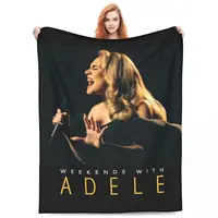 Multifunction Adele 2024 Album Tour Blanket Merch Bedding Decorative Cool Singer Throw Blanket Ultra-Soft Flannel for Car 1