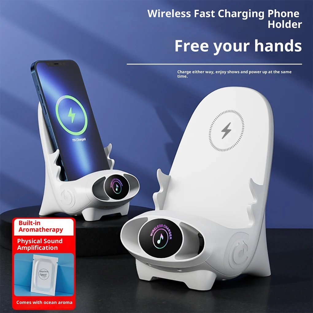 Magnetic Wireless Charger Fast Charging Type C Stand Holder Unique Mini Chair Shape Tablet Phone Fast Charger Desktop Station
