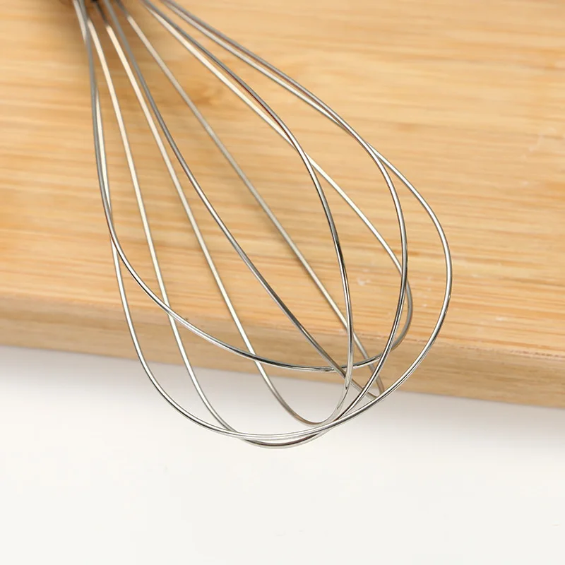 8/10/12-Inches Stainless Steel Egg Beater Hand Manual Whisk Mixer Blender Kitchen Tools