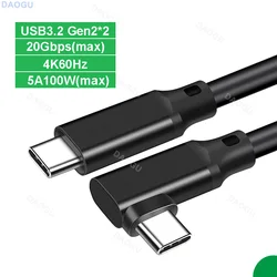 High - Speed USB - C Cable: 20Gbps, 100W Fast Charging, 4K Video, 90 - Degree Design - 0.5m(20Gbps)