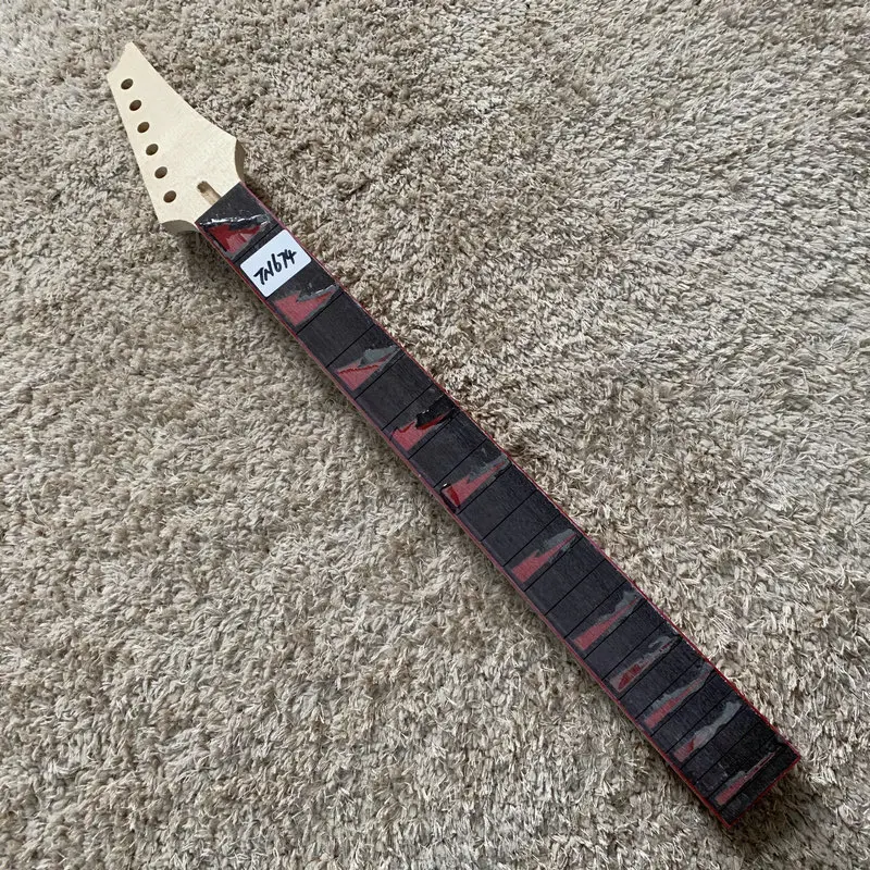 Originale E Originale Ibanez Guitar Neck Gio Series Incompiuto 648 Scale 24 Tasti Mano Destra Red Shark Intarsio Tn674
