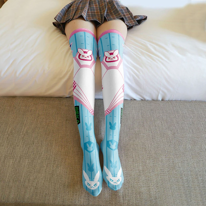 Game Dva Cosplay Socks for Women cosplay costume