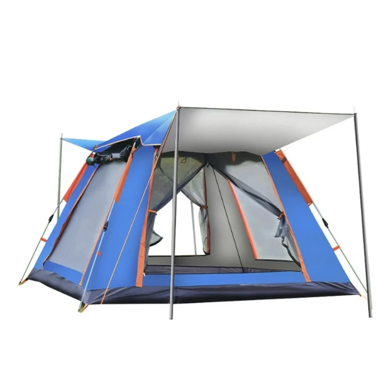 

Hexagonal Double-Layer Spring Automatic Tent Dual-Use Camping Tent 5-6 Person Tent