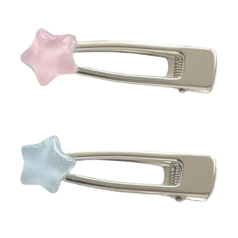

Jelly Star Y2K-Style Mini Clear White Hairpin Sweet Handmade Pins Hairpin Accessories for Women Girls