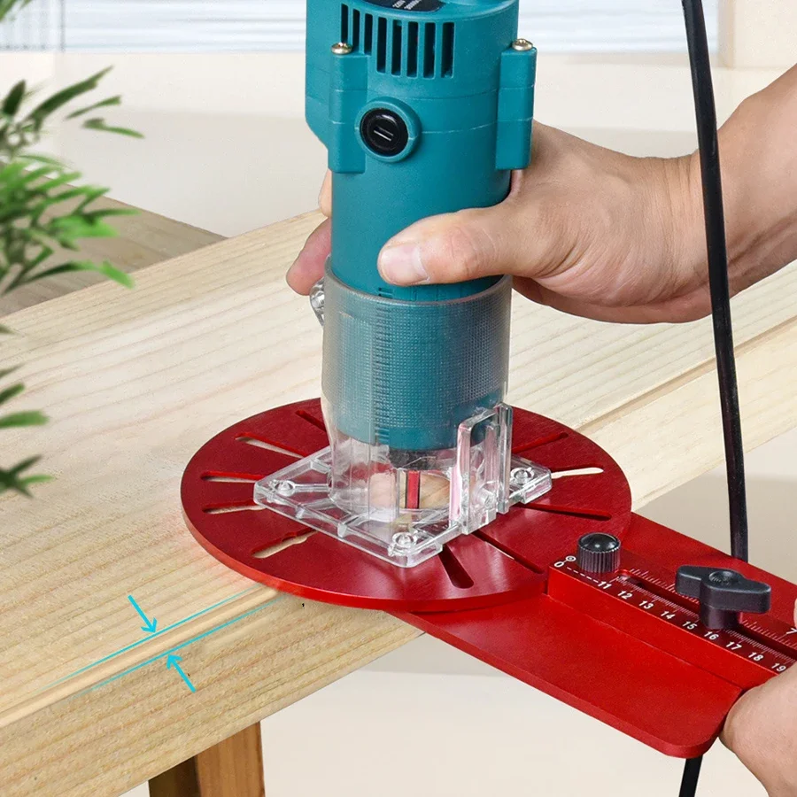 4 in 1 Router Milling Groove Bracket for Cutting Circles Aluminum Router Circle Cutting Jig, Adjustable Router-Jig Router-Guide