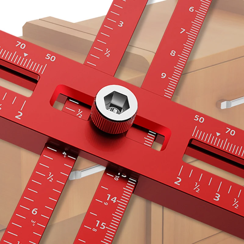 Cabinet Hardware Installation Jig - Aluminum Alloy Drill Template Tool For Handles & Knobs