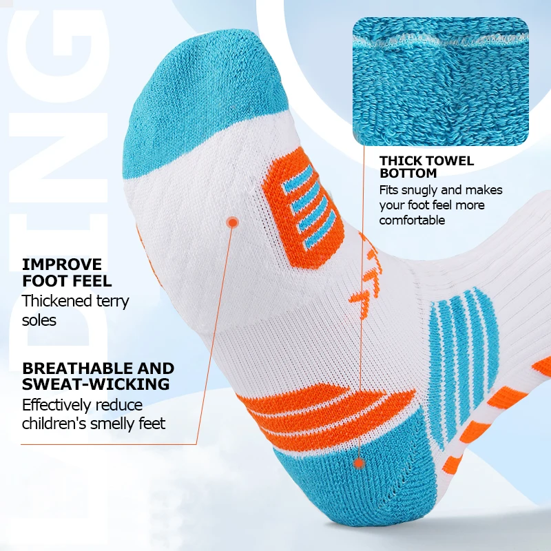 Professiona Roller skating socks Basketball Socks speed skating breathable boys Non-slip girls Child professional socks