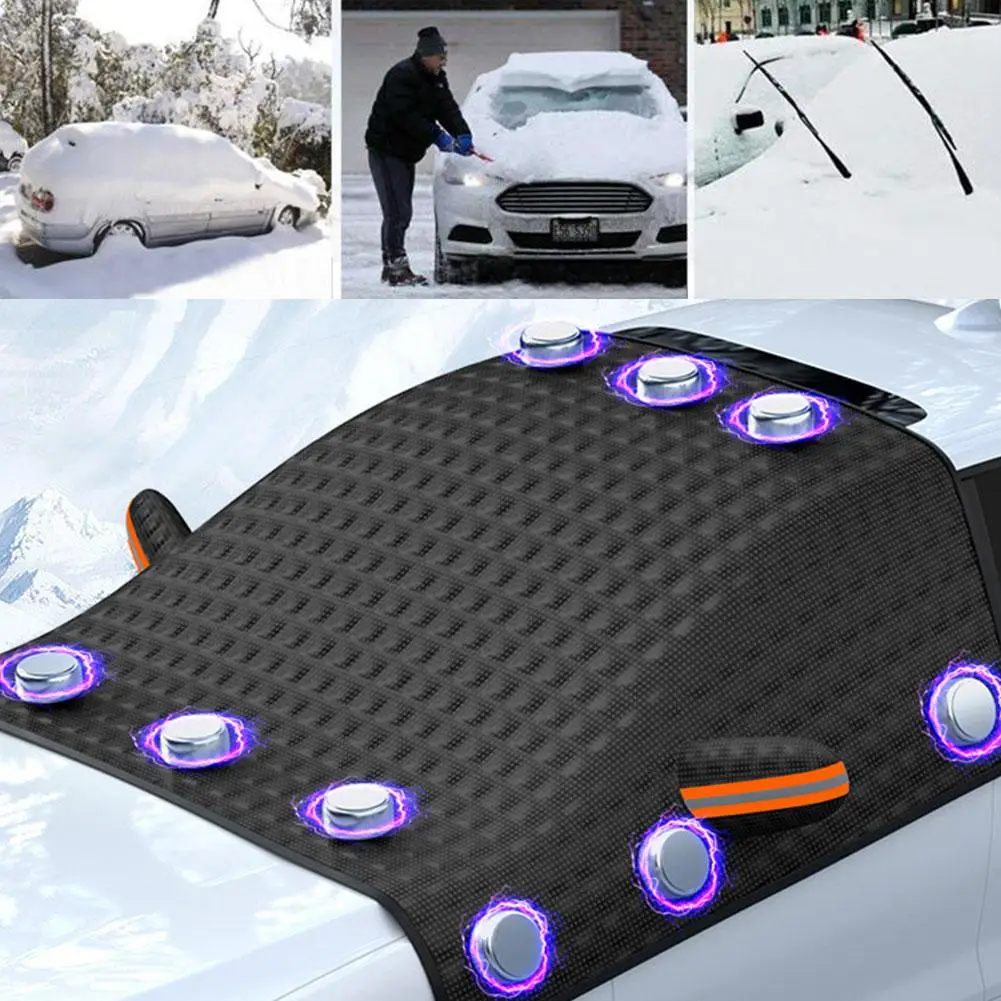 Winter Car Windshield Cover Automobile Anti Freeze Windshield Covers Magnetic Windproof Cover Vehicle car sunshade