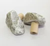 4PCS Pebble Creative Solid Wood Decorative Hook Hanging Natural Stone Hook On Cloakroom Wall(Random delivery) 1