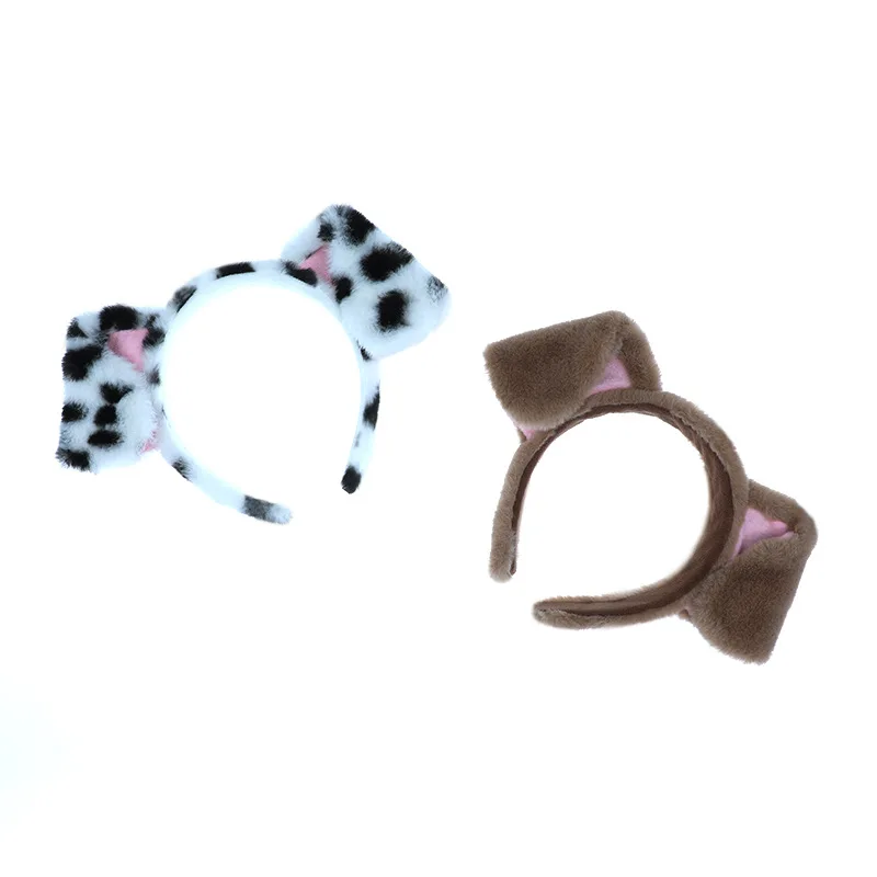 

Dalmatians Ear Hairband Plush Simulation Dog Ear Performance Props Cartoon COSPLAY Headdress Furry Hair Hoop Carnival