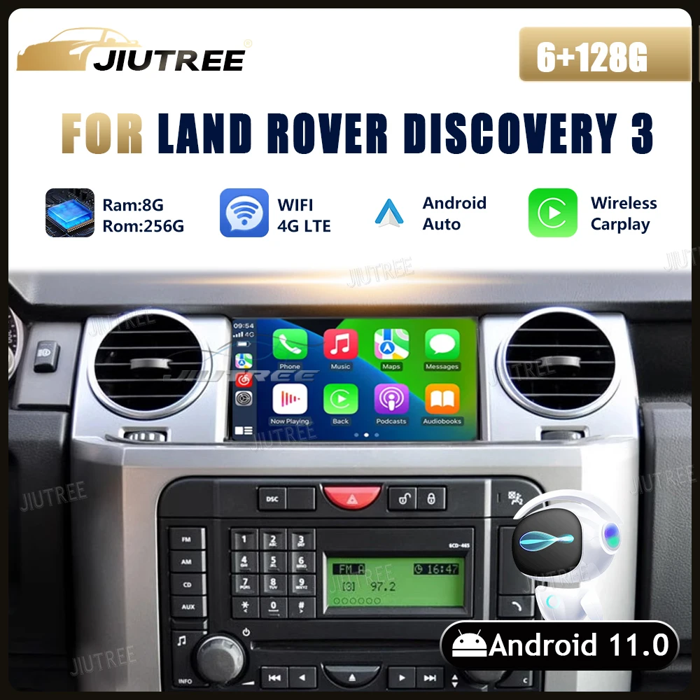 

Car Android 11 Unit For Land Rover Discovery 3 L319 2004-2011 Auto Radio Multimedia Player GPS Navigation Carplay Stereo 4G WIFI