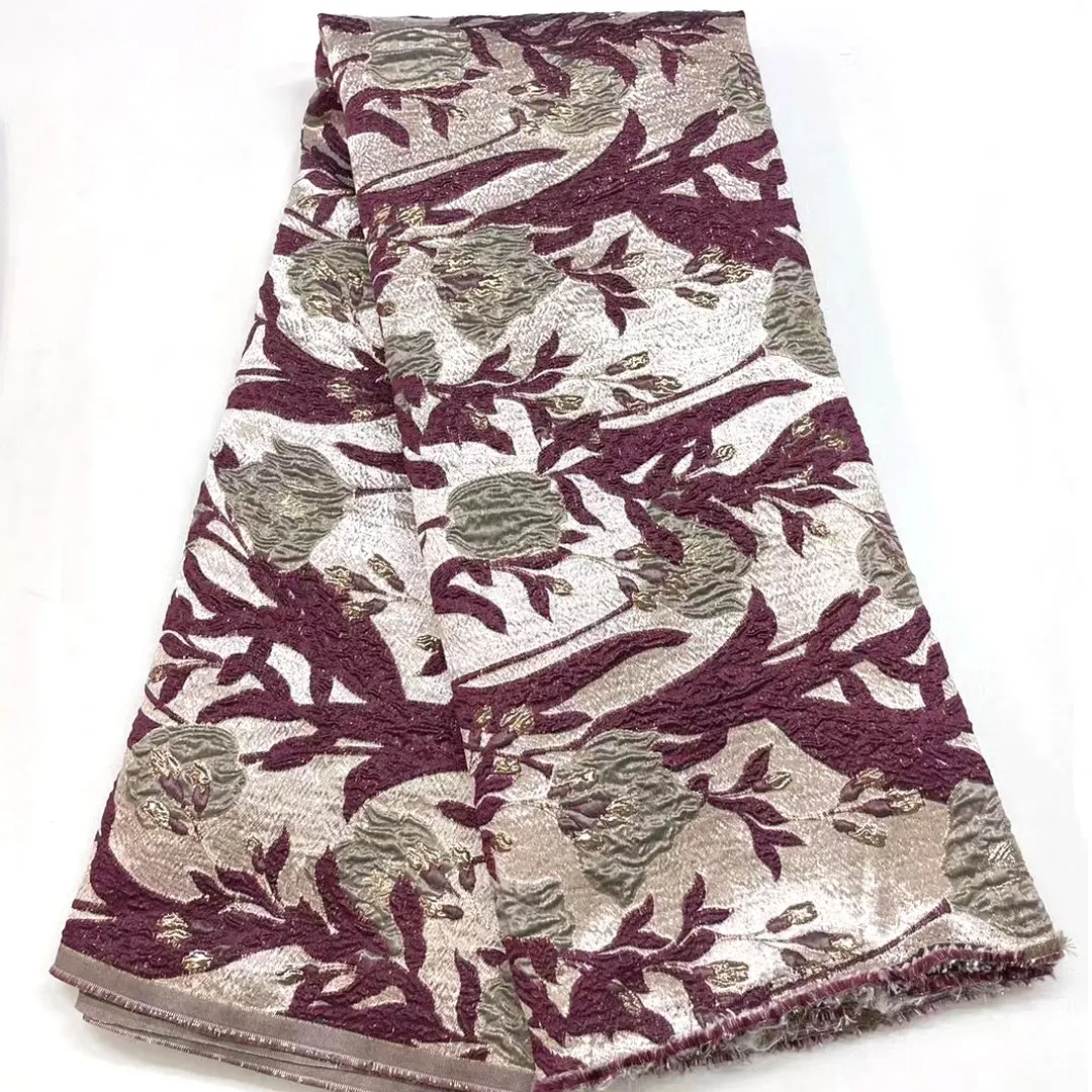 

2023 High Quality Brocade Lace Embroidery Flower African Lace Fabric Jacquard Weave French Lace Fabric Sewing Sewing HJ5388