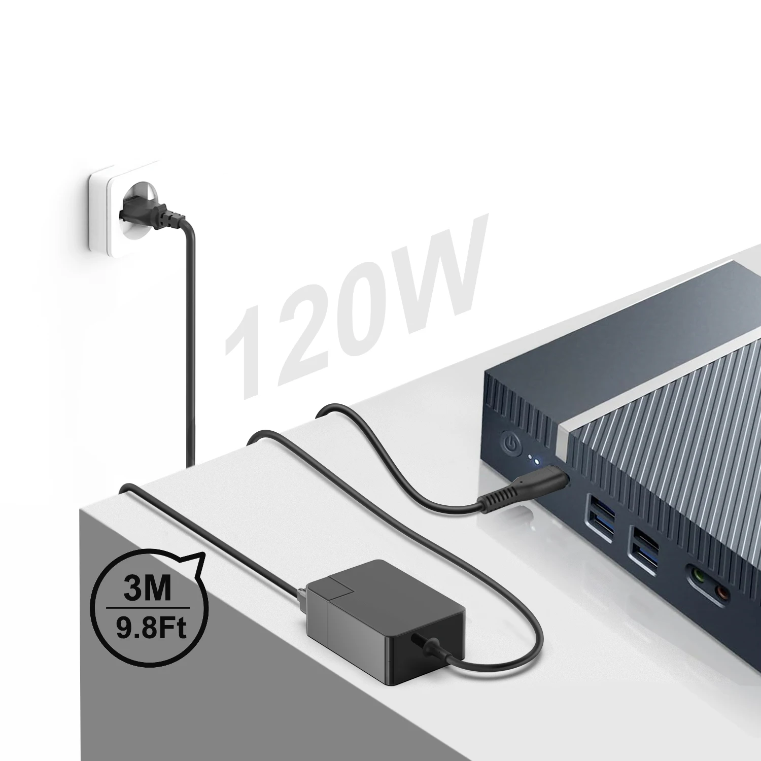 19V 6.32A 120W AC Adapter for Mini PC Power Intel NUC 11 NUC11PAHi5 NUC11PAHi7 NUC11TNHi5 NUC11TNHi7 NUC11TNKi5 NUC11TNKi7 NUC10 charger adapter power supply adapter