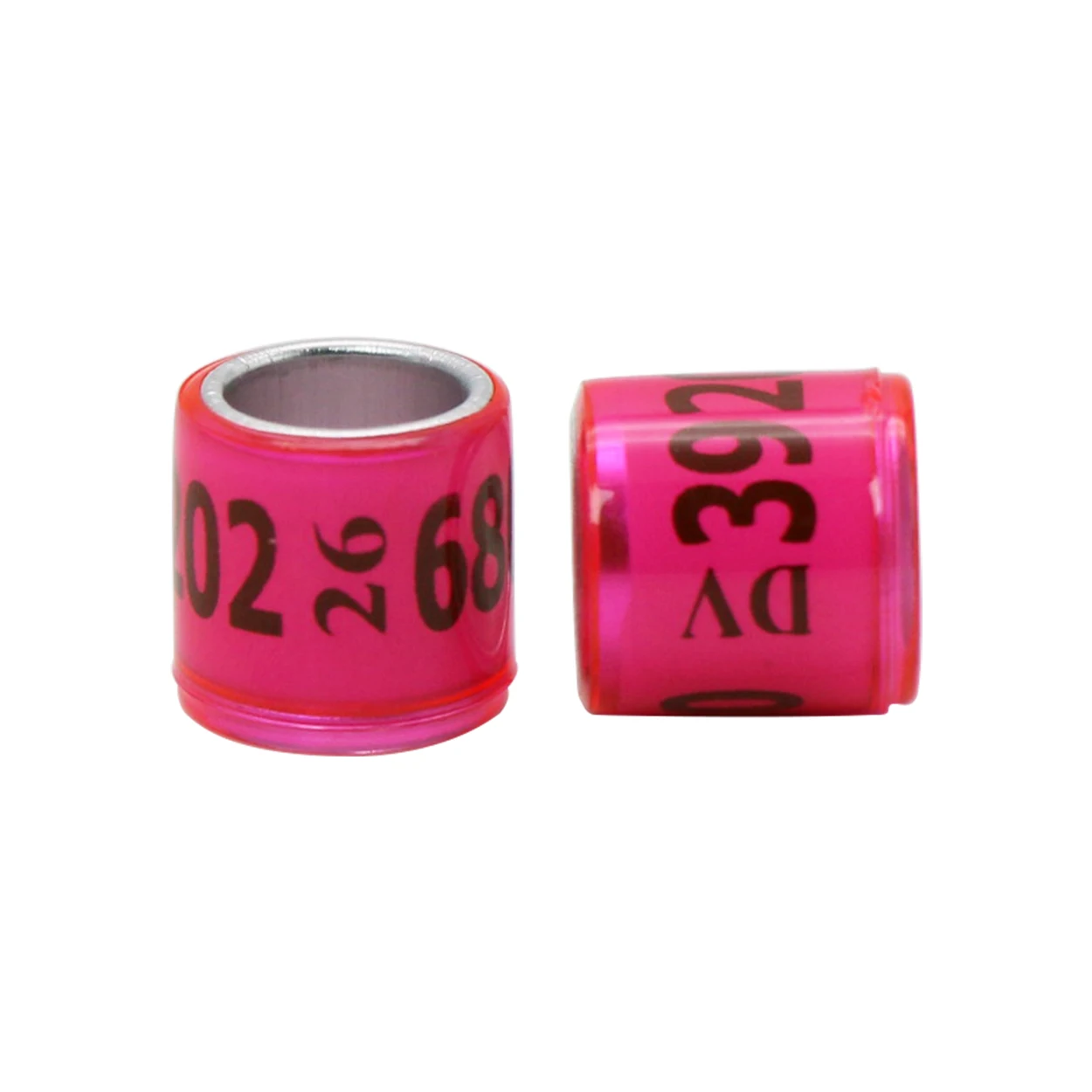 50 Pcs 2026 Pigeon Foot Ring 8mm Aluminum Plastic with Numbers Multicolor Bird Supplies Training Tool bird foot rings bird leg rings bird rings