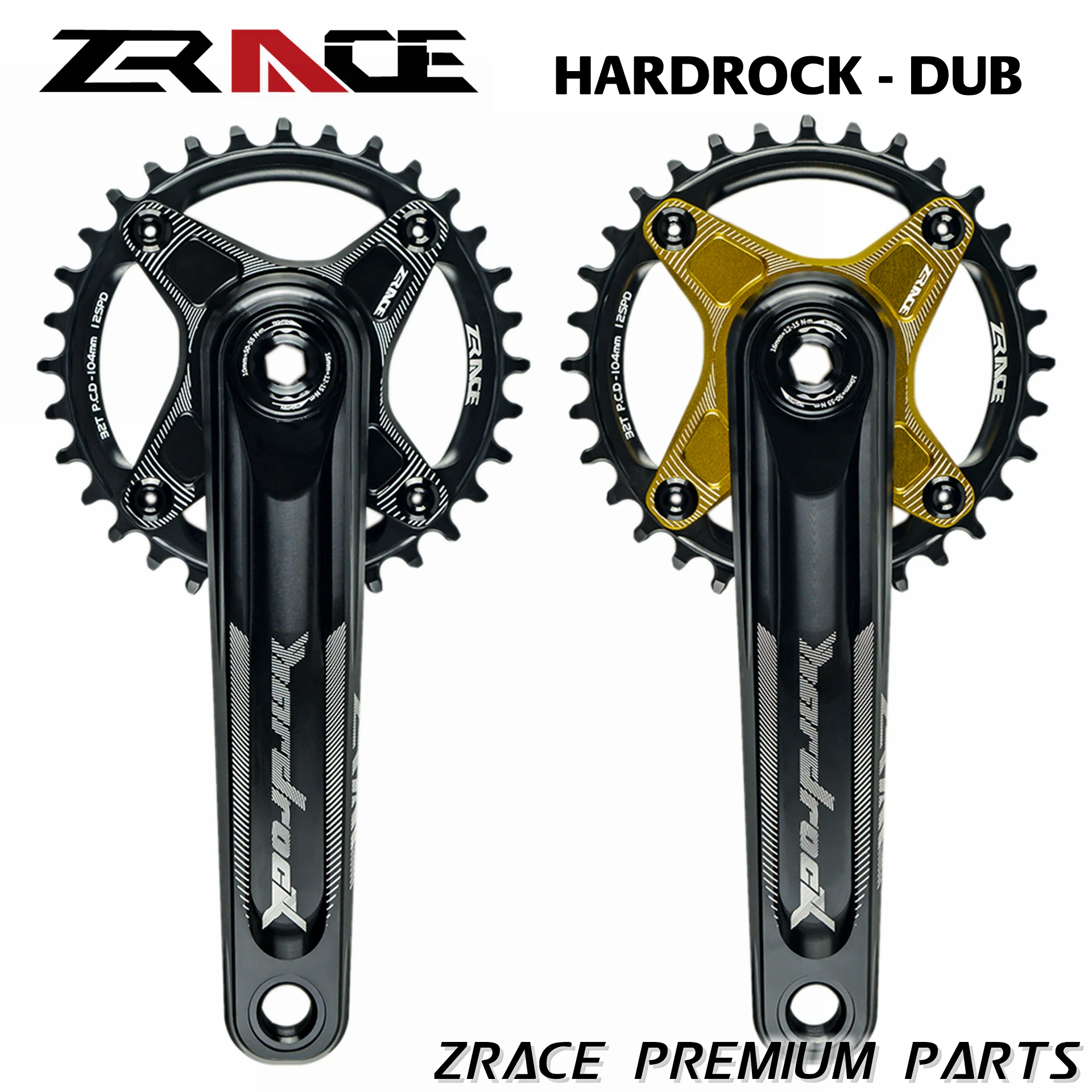 Zrace Hardrock Dub 1 X 10 11 12 Speed Crankset Eagle Tooth For Mtb Xc