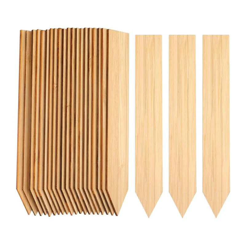 Bamboo Plant Labels Set - Eco-Friendly Garden Markers for Vegetables, Flowers, and Herbs (30-Pack)