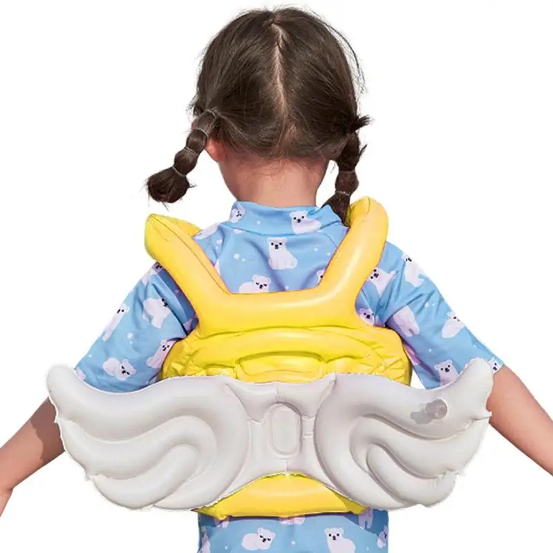 Kids Swim Vest Inflatable Angel Wing Shape Vest For Swimming Lightweight Bright Colors Swimming Supplies Foldable Cute Swim Vest children inflatable life jacket inflatable letter swimming vest swimsuit learn to swim inflatable swimming ring wholesale