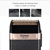 Kemei Electric Shaver For Men Fashionable Men's Leather Shell Waterproof Rechargeable Professional Beard Trimmer Razor KM-2024 3