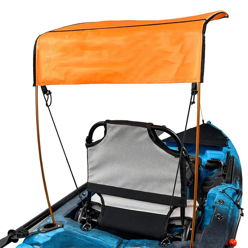 

kayak sun shade canopy waterproof and uv Universal Reusable Foldable For Kayaks Boat Canoes Tricycles With Storage Bag